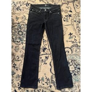 7 for all man kind size 28 bootcut jeans dark wash